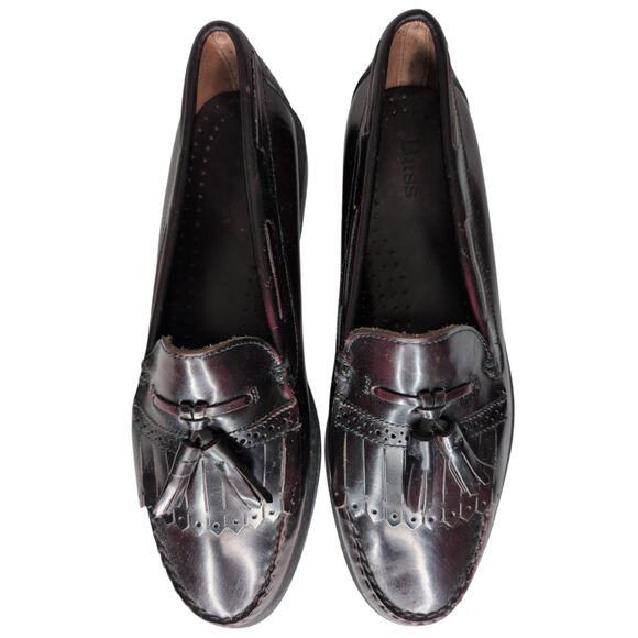 Vintage Bass Weejuns Penny Loafer‎ Men 10.5 Tassel Old Money Preppy Dress Shoe - Picture 5 of 8